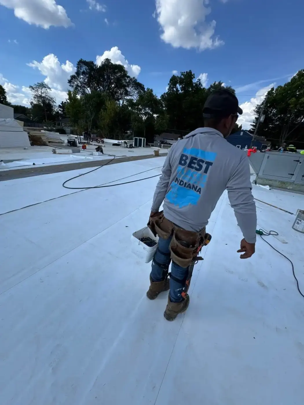 Commercial roofing by Market East Commercial Roofing near Spring Hill, IN